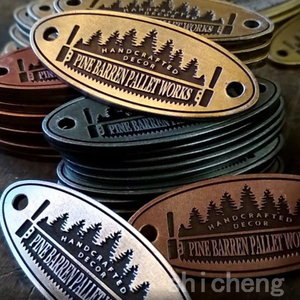 Высококачественный дизайн от производителя, античный цвет, металлическая этикетка с именем, сделанная на заказ металлическая табличка с логотипом для демонстрации бренда - Product Image 2