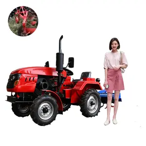 Harga traktor pertanian mini tipe baru, traktor beroda Diesel multifungsi traktor pertanian besar