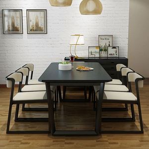 6 Chairs Living Room Solid Wood <strong>square</strong> Elegant Wooden <strong>Dinning</strong> <strong>Table</strong> - Product Image 5