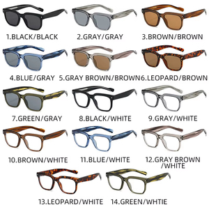 Gafas de Sol Cuadradas Polarizadas con Marco Grande y Remaches, Estilo Vintage 2026, para Hombre y Mujer, con Logotipo Personalizado, Protección UV400, Marco TR90 - Product Image 4