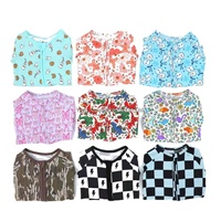 Kerui Peuter Pyjama's Bamboe Slaapzakjes Kleding Nachtkleding Bamboe Rits Pyjama Mystery Box Rompers