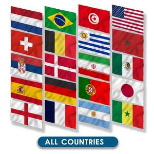 Housse de capot de voiture avec drapeau national de pays du monde entier, en polyester avec impression numérique - Product Image 2