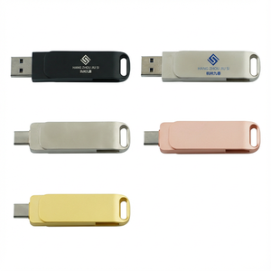 แฟลชไดรฟ์ SSD USB 3.0 ความเร็วสูงแบบขายส่ง ชนิด Type-C ตัวเรือนโลหะหมุนได้สองด้าน รับทำสีและโลโก้ตามสั่ง สำหรับโปรโมชั่นธุรกิจ - Product Image 5