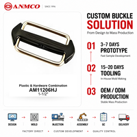 Accesorio de Plástico y Metal Modelo AM11206HJ para Ensamblajes de Accesorios B2B, Color y Logotipo Personalizados, Suministro OEM, Venta al Por Mayor