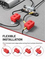 Interruptor de Circuito de Reinicio Automático de 40 Amperios con Cubierta, DC 12V-24V, Aislamiento de Nailon y Tipo de Perno Antioxidante para Automoción