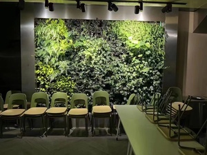 Macetas verticales hexagonales de plástico verde modernas con autorriego para plantas de pared verdes, para interiores y exteriores. - Product Image 5
