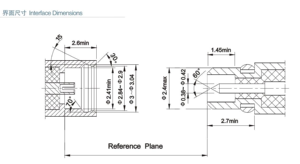 ขั้วต่อ MMCX RF อะแดปเตอร์โคแอกเชียลเคลือบทอง 50Ω 75Ω DC 4GHz VSWR ≤1.30 - Product Image 2