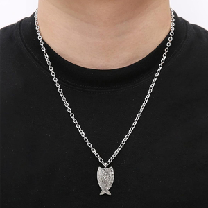 สร้อยคอรูปปีกนางฟ้าสำหรับใส่ขี้เถ้าสแตนเลสพร้อมจี้โกศทรงขี้เถ้าเครื่องประดับเพื่อระลึกถึง-เราจะดูแลคุณเอง - Product Image 5