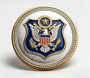 Moneda de desafío de geocaching personalizada con impresión UV, metal chapado, esmalte translúcido deportivo, acabado antiguo, insignia de recuerdo rastreable - Product Image 3