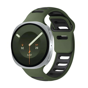 สายนาฬิกาซิลิโคนสองสีแบบสปอร์ต สำหรับ Samsung Galaxy Watch 9 8 Classic - Product Image 2