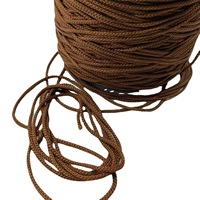 Cordon rond coloré cordons polyester haute ténacité fil 1mm 1.5mm 2mm 3mm tressé Nylon fil chaîne