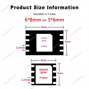 WSON8 QFN8 DFN8 MLF8 iPhone T2 <span class=keywords><strong>ROM</strong></span> 3 en 1 Zócalo Metálico de Lectura/Escritura 8X6 6X5 mm - Product Image 3