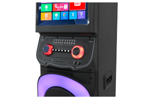 רמקול קריוקי פרטי עם WiFi, מסך מגע RGB, וופר כפול 12 אינץ', למסיבות וידאו, אלחוטי 5.0 למחשב ולטלפון נייד - Product Image 6