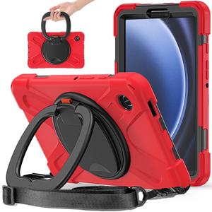 Protection robuste, trois en un, support rotatif à 360 degrés, multifonctionnel, étui pour tablette Samsung Tab 9 8,7 pouces - Product Image 6