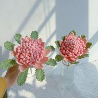 Dekorasi Rumah Bunga Campuran Rajutan Katun Buatan Tangan, Realistis, Romantis, Tahan Lama, untuk Hari Valentine, Wisuda, Natal
