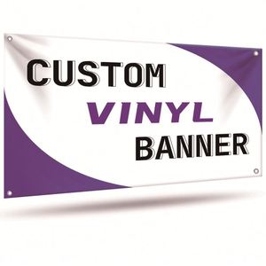 Drapeaux et bannières promotionnels personnalisés en vinyle PVC durable pour les expositions événementielles et la publicité extérieure - Product Image 1