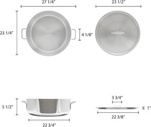 Ollas Grandes para Sopa de Acero Inoxidable Comerciales con Tapa, Varios Tamaños, Venta al por Mayor - Product Image 3