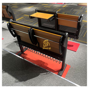 Chaise de salle de classe moderne en contreplaqué avec <span class=keywords><strong>tablette</strong></span> d'écriture et base en acier, garantie 5 ans - Product Image 6