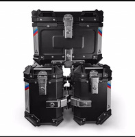 XINGQIXIA Boîte latérale de moto en alliage d'aluminium 38L étanche à démontage rapide pour maxi-scooter et moto