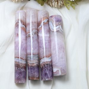 แท่งหินอะเมทิสต์ทรงกลมสไตล์โบฮีเมียนสำหรับการขัดเงาและบำบัดจิตวิญญาณ ขายส่ง เทรนด์แฟชั่นสำหรับตกแต่งบ้าน ของขวัญวันหยุด - Product Image 4