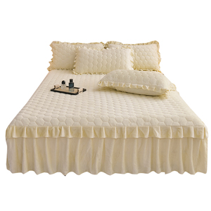 Vente en gros Ensembles <span class=keywords><strong>de</strong></span> draps housse <span class=keywords><strong>de</strong></span> <span class=keywords><strong>lit</strong></span> doux et respirant Couvre-matelas d'hiver protecteur <span class=keywords><strong>King</strong></span> <span class=keywords><strong>Size</strong></span> - Product Image 5