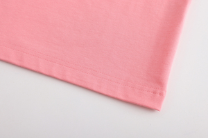 T-shirt classique rose unisexe à col ras du cou, pour l'été, décontracté, à manches courtes, en coton tricoté 180g, imprimé sérigraphié, coupe classique - Product Image 6