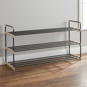 3 Tier <b>Shoe</b> Rack Plastic Storage Organizer Floor Standing <b>Shelf</b> <b>for</b> Entryway Closet - Product Image 2
