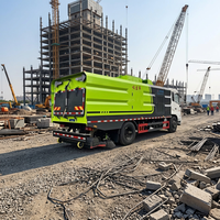 Balayeuse multifonctionnelle diesel Dongfeng avec châssis, jet d'eau haute pression et brosses latérales pour zones urbaines/scéniques