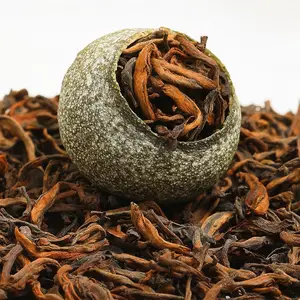 Ароматический чай ручной работы из искусственной кожи с ароматом мандарина, старинный ферментированный чай Юньнань Пуэр