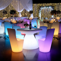 Tables rondes en acrylique de 180 cm (6 pieds, 72 pouces) pour événements et fêtes, 10 places