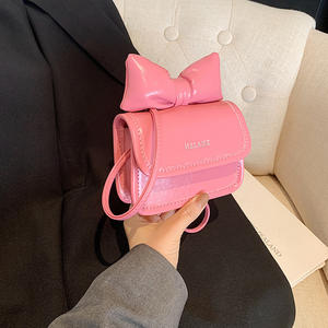 Mini bolso cuadrado con lazo, bandolera simple y elegante para mujer, bolso de mujer de gama alta. - Product Image 3