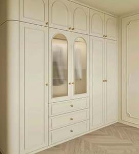 High-end Solid Wood Luxury Modern Design Walk-in Closet for <b>Bedroom</b> Hotel Apartment Home Cabinets - Product Image 4