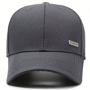 Mens Spring Autumn Sun protection Sports Cap <b>Small</b> Iron Label Simple Atmospheric Dome Plain Baseball Cap - Product Image 6