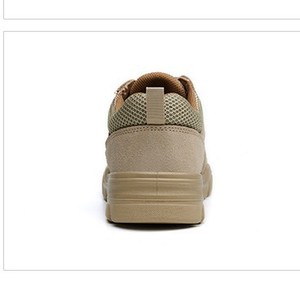 รองเท้านิรภัย หัวเหล็ก ป้องกันไฟฟ้าสถิต ระบายอากาศได้ดี รองเท้าทำงานแบบหุ้มส้นต่ำ ผู้ชาย สีคาเมล สีเทา สีดำ สีขาวงาช้าง สีน้ำเงินรอยัล HL960 - Product Image 3