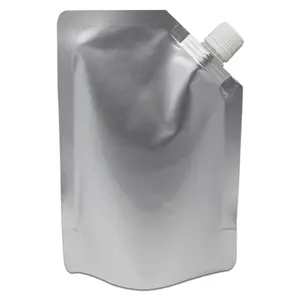 批发Lluminum Foil 1L 3L 5L 10L塑料食品级站立袋，带用于饮料液体的出水袋