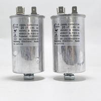 Condensateur de marche CBB65 5uF-100UF 250-450VAC pour compresseur de climatiseur, condensateurs à film mince métallisé