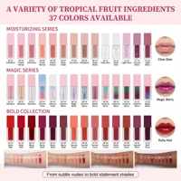 Huile à lèvres mate à base de plantes qui change de couleur pour les lèvres sèches, hydratante, maquillage quotidien, logo personnalisé, cosmétique de beauté
