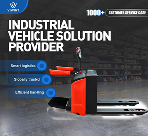 2 Ton Stand-On elektrikli palet forklifti kamyon kurşun-asit akülü depolar için - Product Image 2