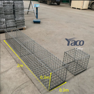 Boîte gabion soudée en fil d'acier galvanisé pour projets de lutte contre les inondations, fournie directement par l'<span class=keywords><strong>usine</strong></span> - Product Image 2