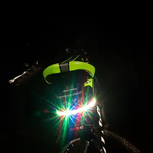 אופני אוכף תיק 3D אופניים מושב תרמיל MTB רכיבה על אופניים 18pcs Led אור אחורי Seatpost תיק אטים לגשם אוכף שקיות