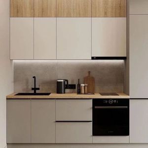 Gabinetes de cocina modulares personalizados con acabado de laca gris de alto brillo modernos MDF nuevo diseño bisagra de grifo de fregadero de cocina de alto brillo - Product Image 5