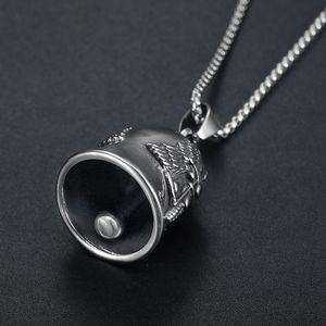 Stainless Steel Motorcycle Style Pendant With Wings Design <b>For</b> <b>Men</b> Vintage <b>Silver</b> <b>Necklace</b> - Product Image 3