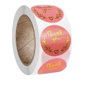 Étiquettes de remerciement d'étiquette holographique étanche auto-adhésives personnalisées - Product Image 6