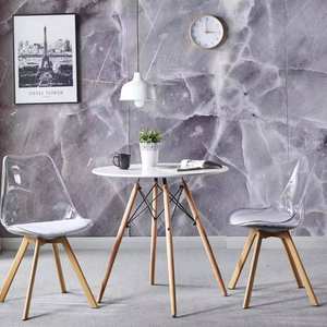 ผู้ผลิตจีนจัดส่งโดยตรง เก้าอี้ทานข้าวพลาสติก PP แบบทันสมัย สำหรับบ้านและร้านอาหาร - Product Image 3