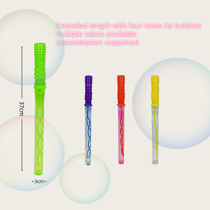 Baguette à bulles <span class=keywords><strong>Flash</strong></span> à poignée en spirale directe d'usine de 37cm, adaptée aux <span class=keywords><strong>jeux</strong></span> parent-enfant et aux jouets à bulles pour parcs aquatiques pour enfants - Product Image 2