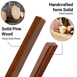 Support <span class=keywords><strong>mural</strong></span> en bois de style américain rétro vintage pour disques vinyles et CD, présentoir de rangement pour disques en bois Chainlink Custom - Product Image 5
