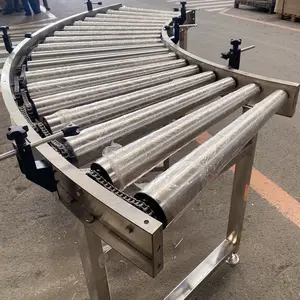 High Quality ODM OEM 90 Degree 180 Degree Curved Roller Conveyor / Taper Roller Conveyor