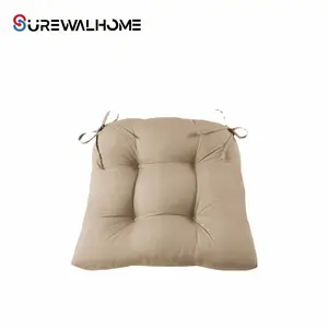 SUREWALHOME bantalan kursi tahan air, dengan dasi, bantal kursi teras, bantal kursi luar ruangan, bantalan duduk taman, bantal furnitur