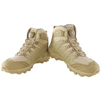 ESDY Nouvelles bottes tactiques tout-terrain pour hommes, résistantes aux chocs, en cuir et mesh, à libération rapide, légères