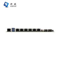 Placa Base de Seguridad de Red Industrial LGA1700 12.ª/13.ª/14.ª Generación, 2 DDR5, 6 LAN 2.5G, 2 Fibra SFP, 4 SATA RAID, PCIe X8, Compatible con Win10 y Linux